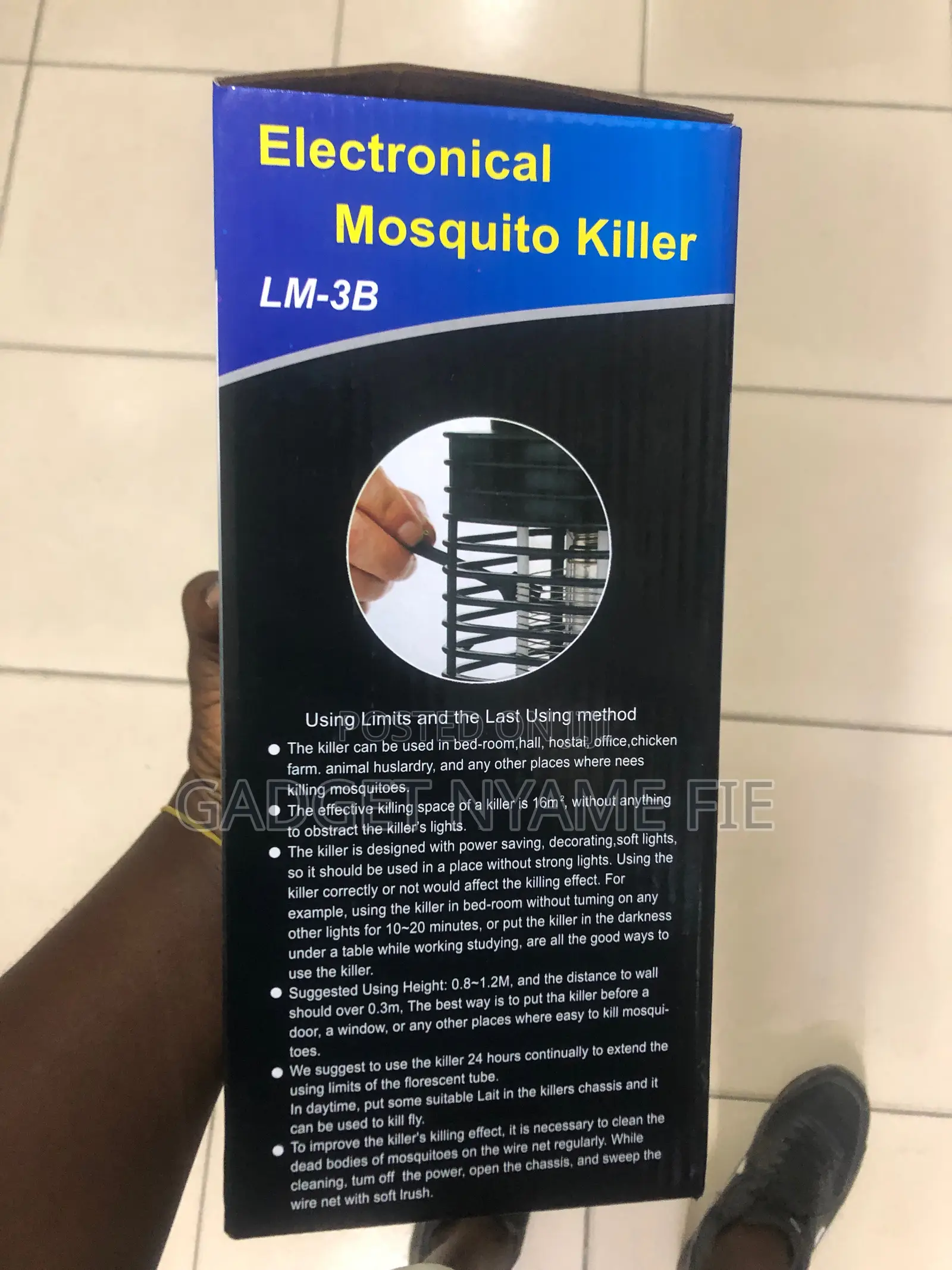 Portable Tabletop Insect Killer – Silent Electric Bug Zapper