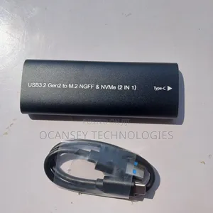 Original USB 3.2 Gen 2 to M.2 NGFF Nvme 2 in 1 SSD Case