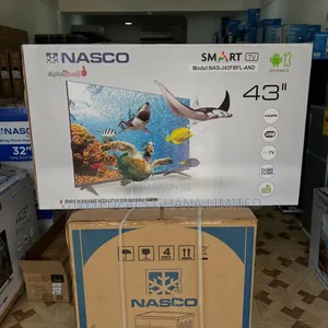 Nasco 43" Full HD Satellite LED TV| USB| HDMI|FRAMELESS 2024