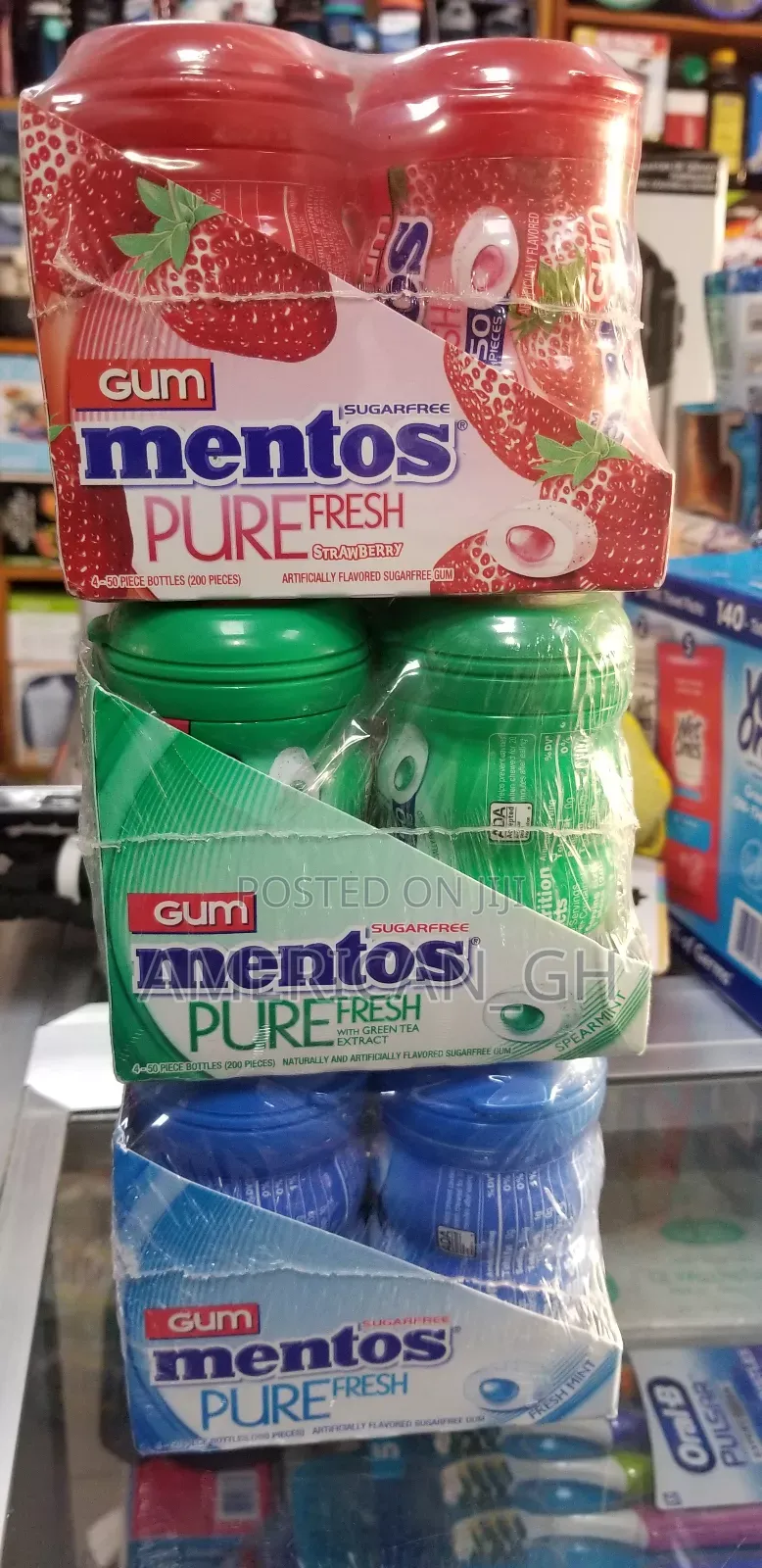 Original Pure Fresh Mentos Gum, 50pcs