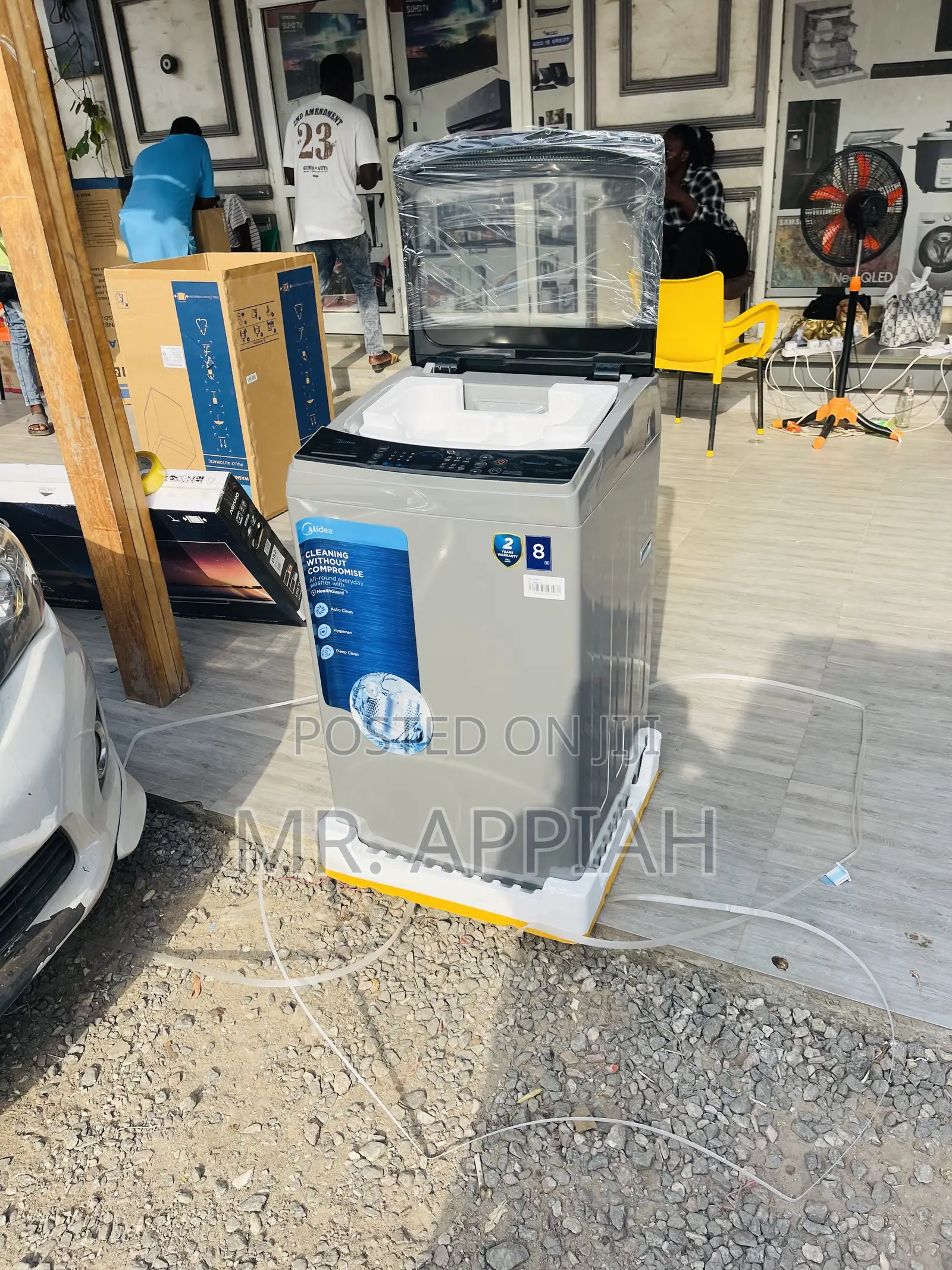 Quiet Operating Midea 8kg Fully Automatic Washing Machine.