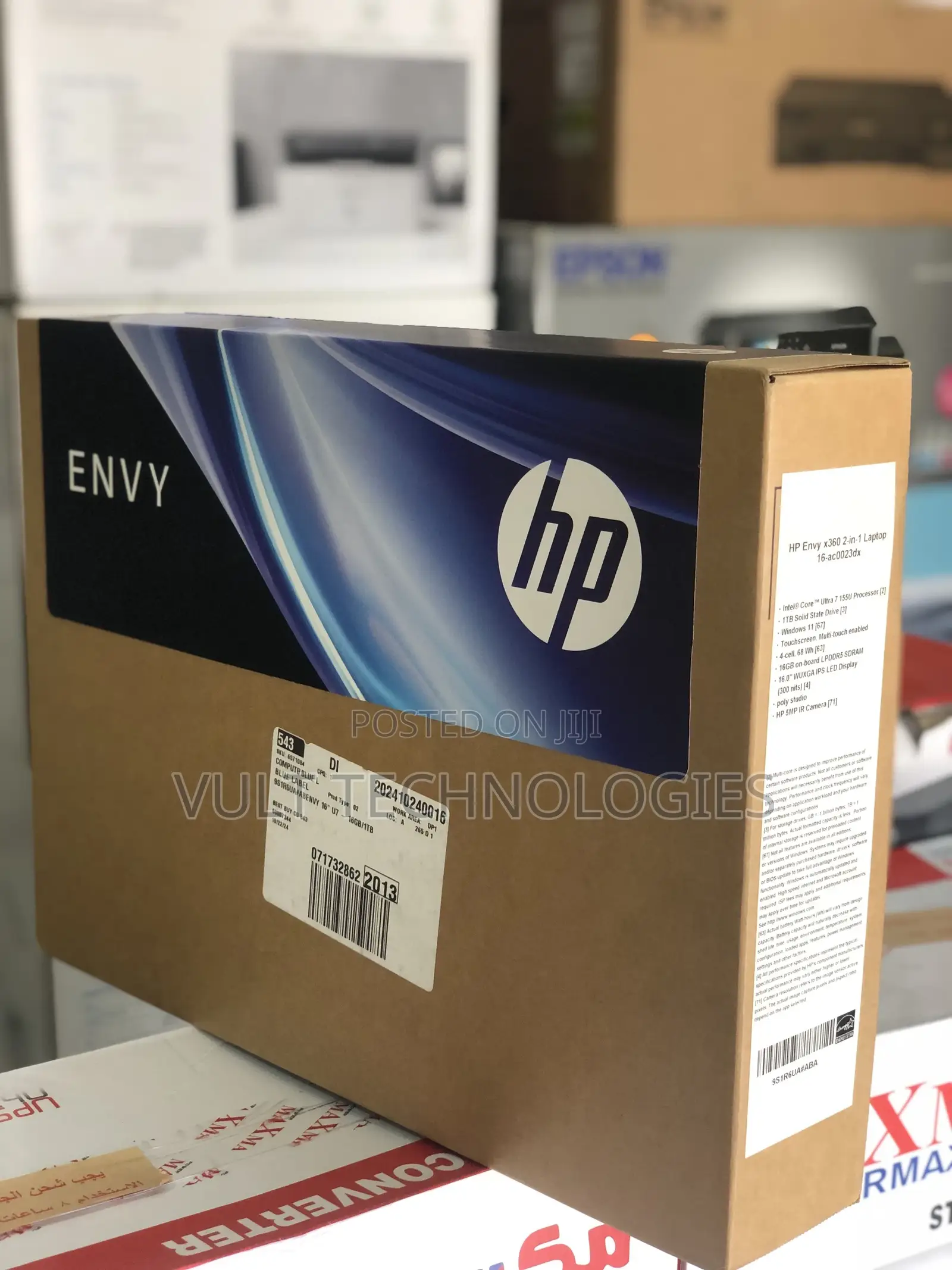 New Laptop HP Envy X360 16GB Intel Core Ultra 7 SSD 1T