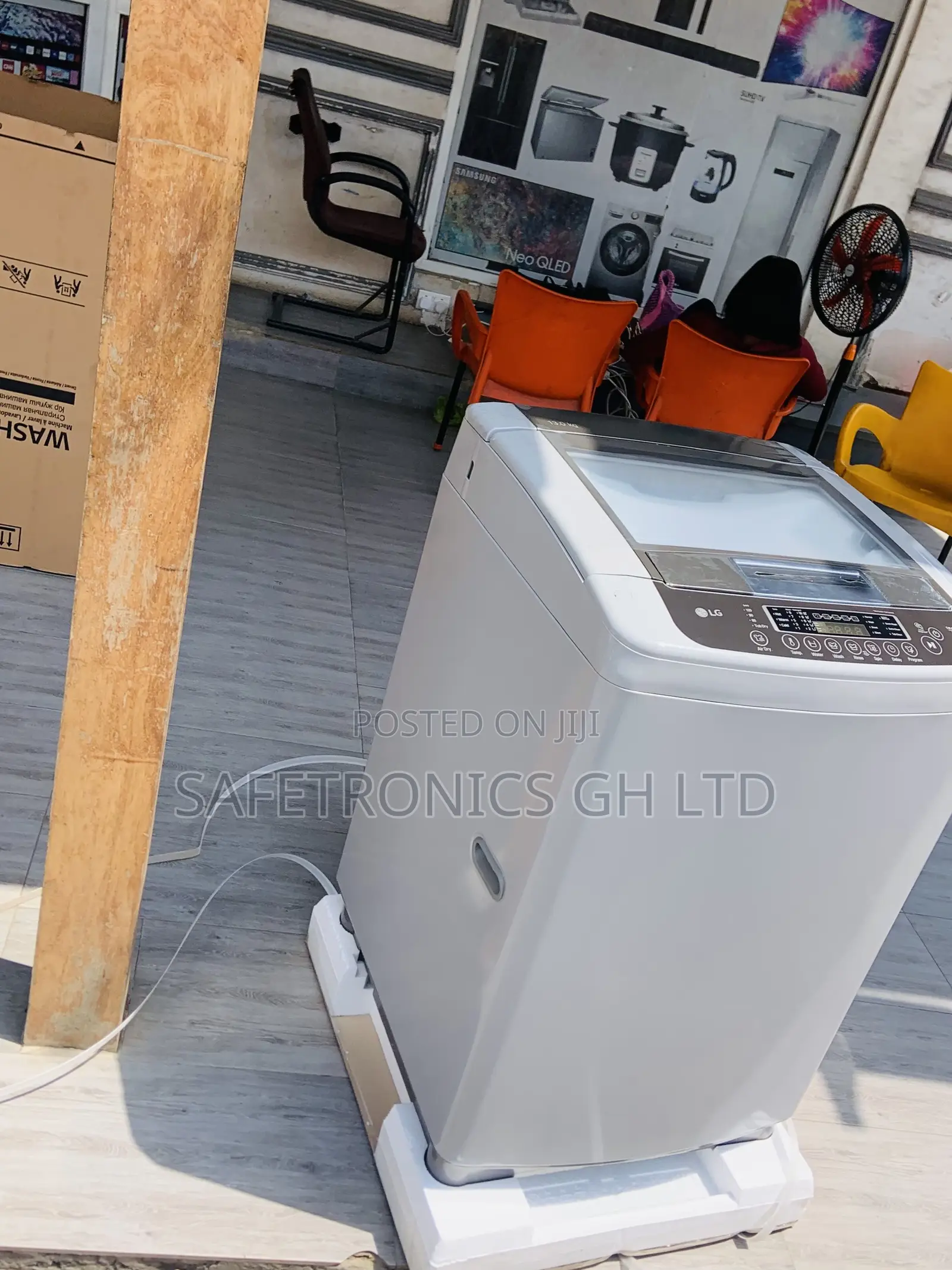 Top Load Gray 13kg Full Automatic LG Pure Spin Washer