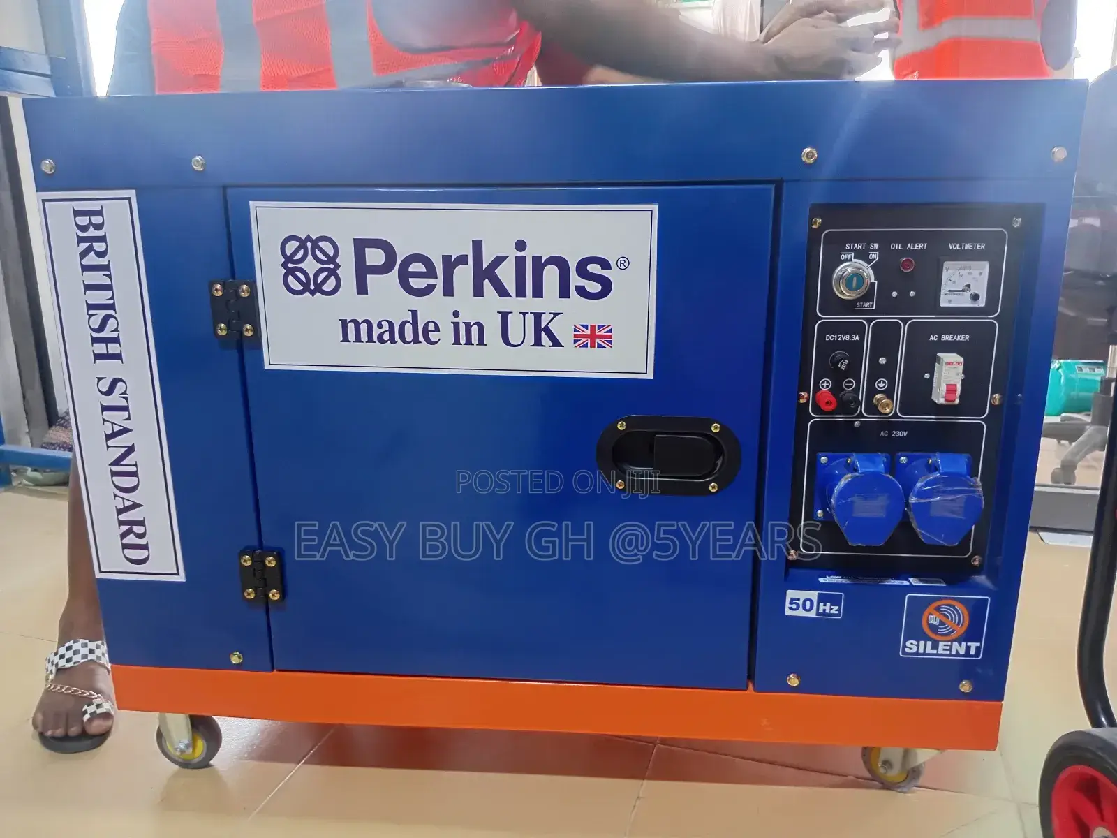 Uk Made Perkins Diesel Gen Set 15kva 16.5kw Blue and Orange