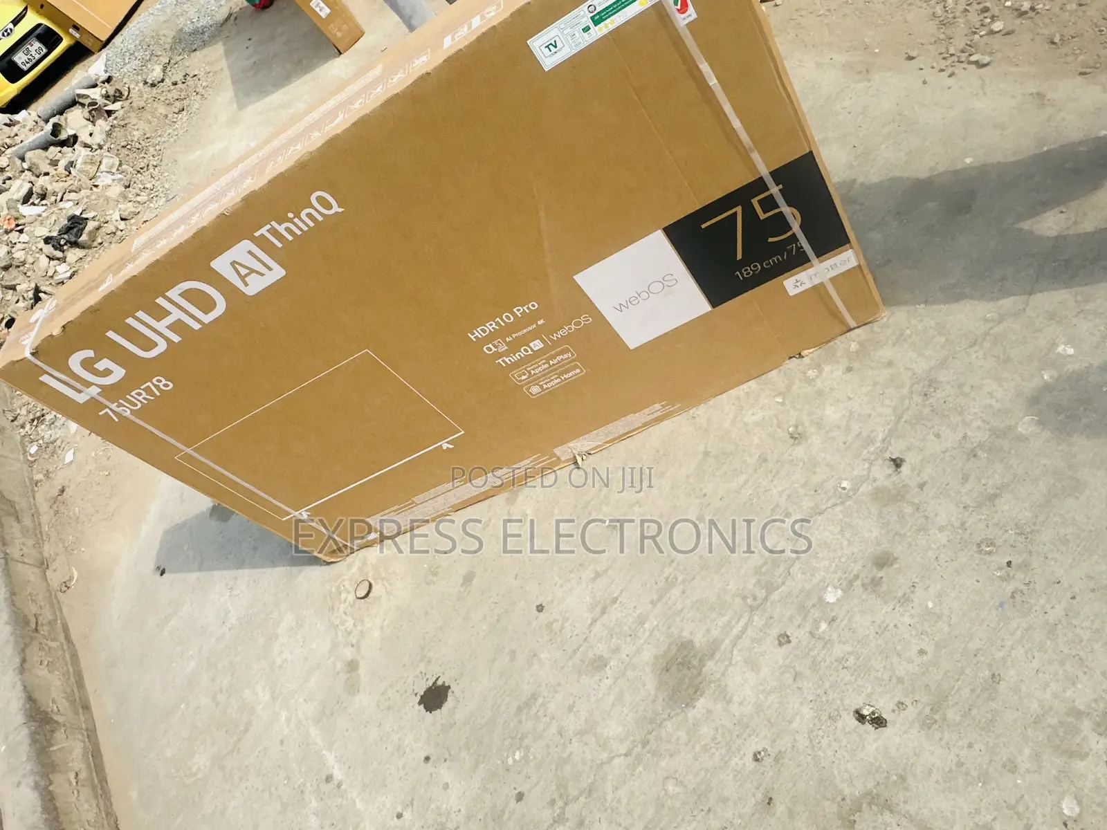 Glossy Slim UHD Smart LG 75” UR73 