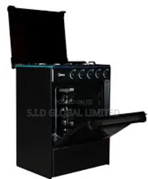 Authentic Midea-4 Burner-Gas-Cooker-M-Sniper60-Black