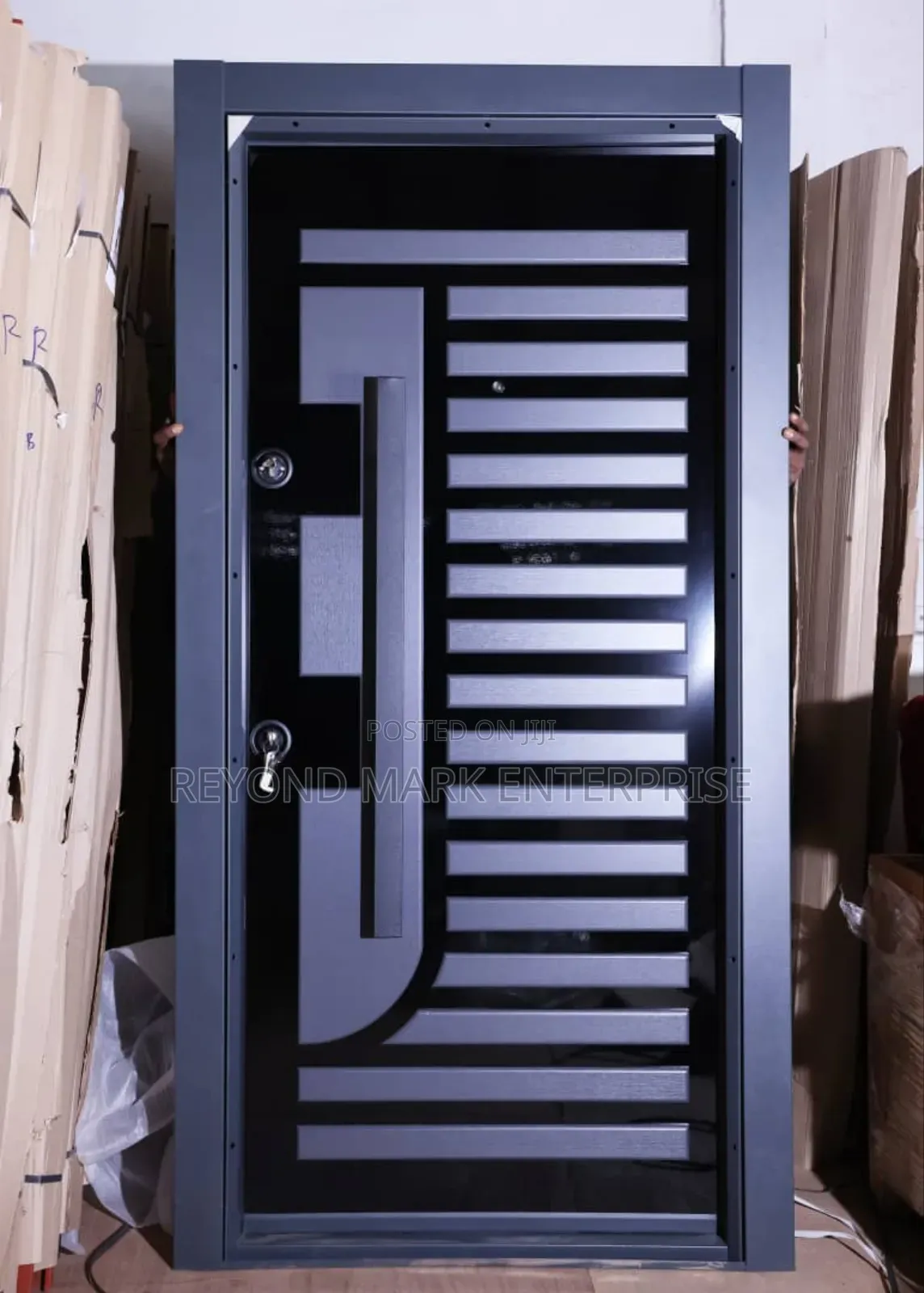 Single Security Door, Luxury PVC Embosed, Turkey Doors