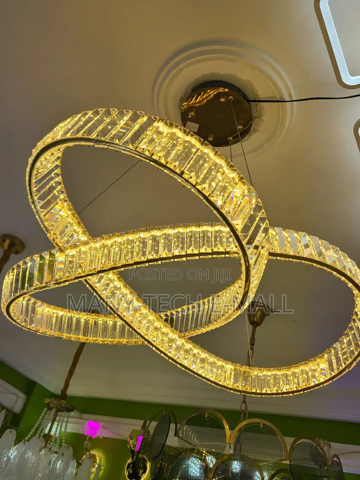 Led Luxurious Crystal Ceiling Chandelier