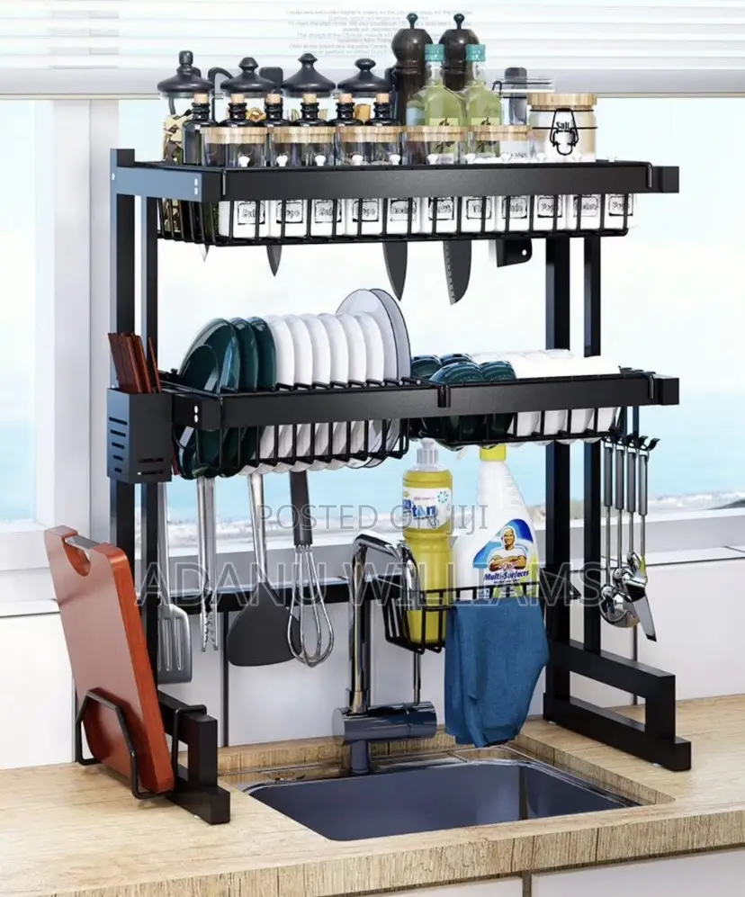 High Quality 3 Tier Over the Sink Drying Rack ( Large)