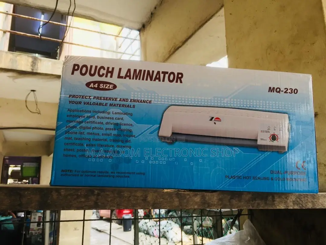 A4 Laminator for ID CARDS Certificate