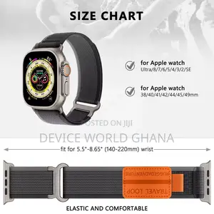 Travel Nylon Loop Strap/ Band for Apple Watch Series 1-10