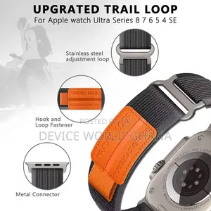 Travel Nylon Loop Strap/ Band for Apple Watch Series 1-10