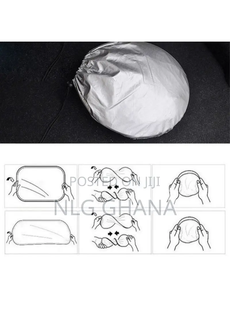6pcs Car Windshield Sun Shade Cover Set for Front Rear Tvx12876