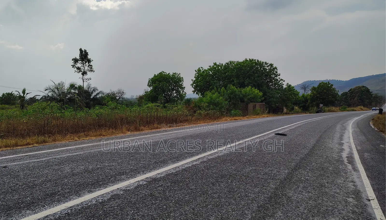 Volta Region, (Asikuma - Ho Road) _ 2 Half Plots Roadside Land