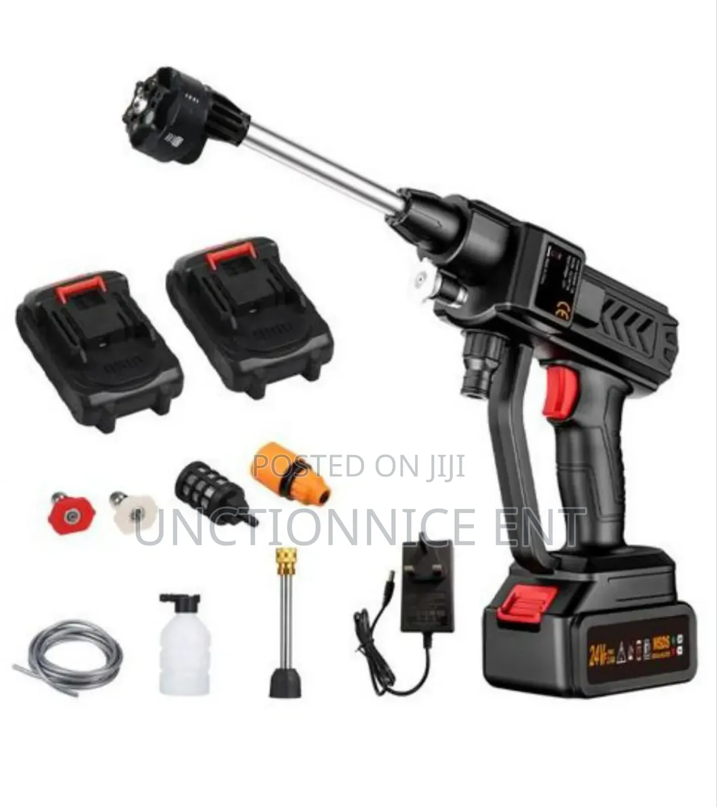 Two Battery Powerjet 300w Cordless Washer 5-in-1 Nozzles