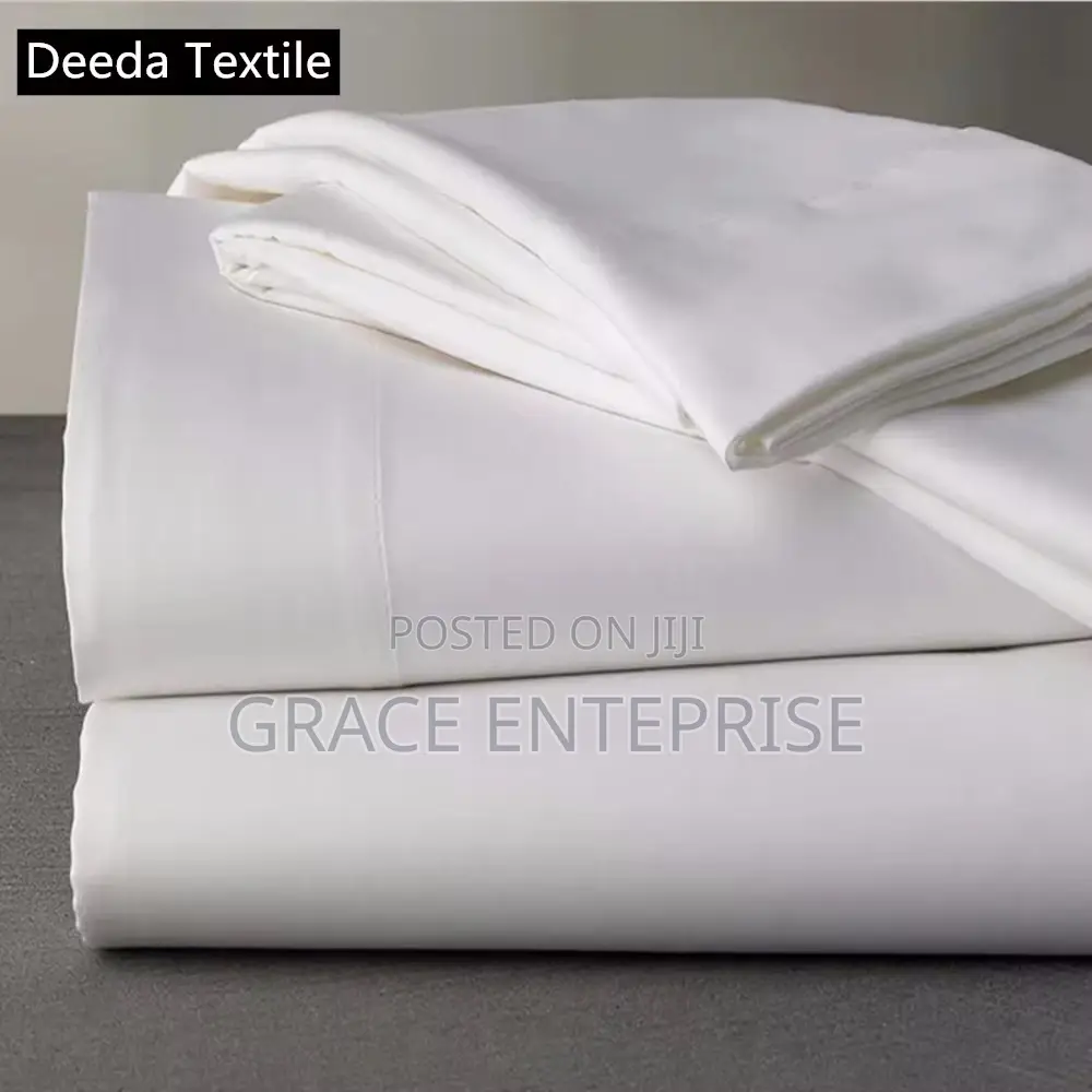 Super Quality White Hotel Bedding Set(2bedsheet,4 Pillowcase
