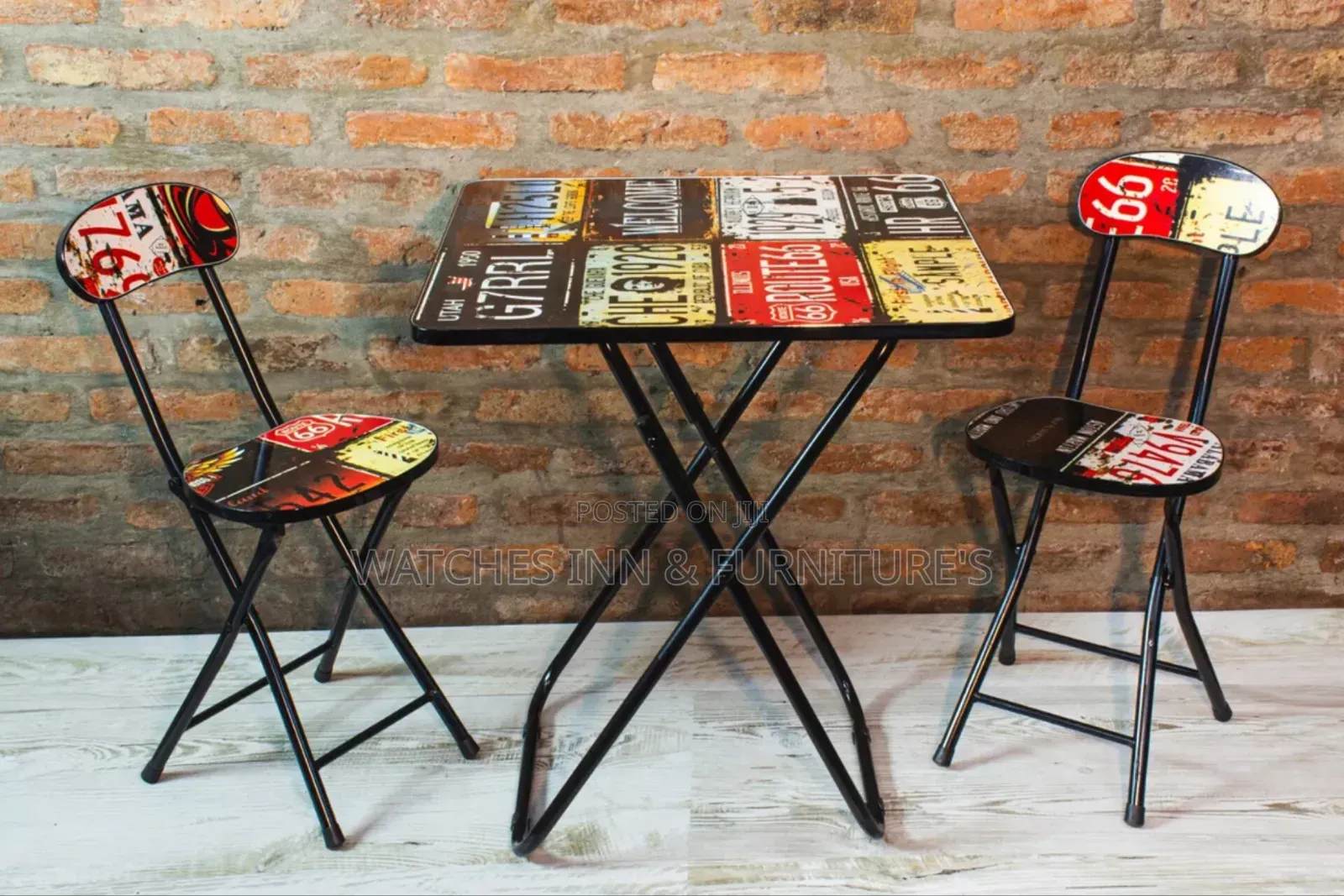 Design Folding Table With 2 Chairs