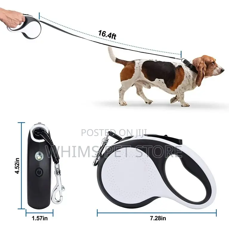 Retractable Leash With LED Light