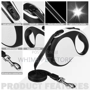 Retractable Leash With LED Light