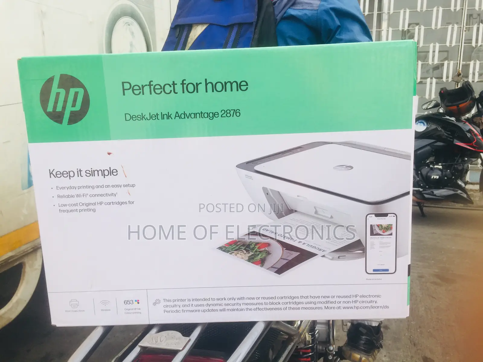 Affordable HP Ink Advantage 2876 All in One Printer(New)