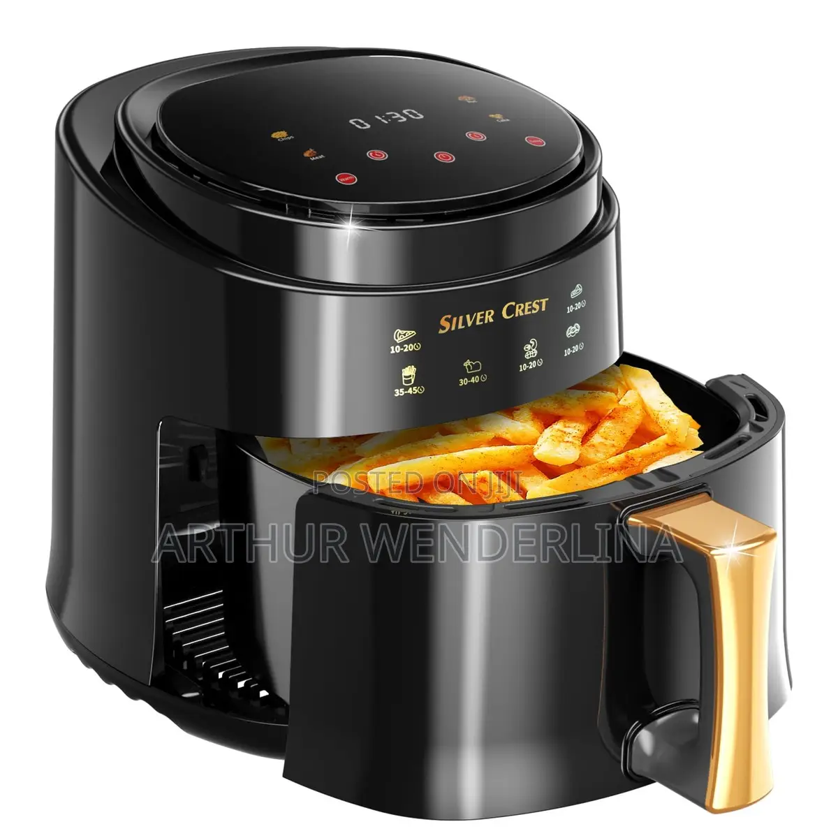 8l Silvercrest Airfryer Smart Touch Screen Oil Free.1400w