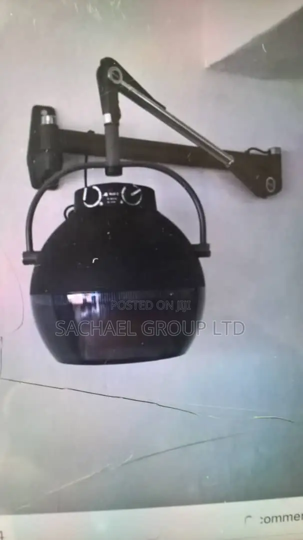 Black Wall Wall Mounted Hairdryer