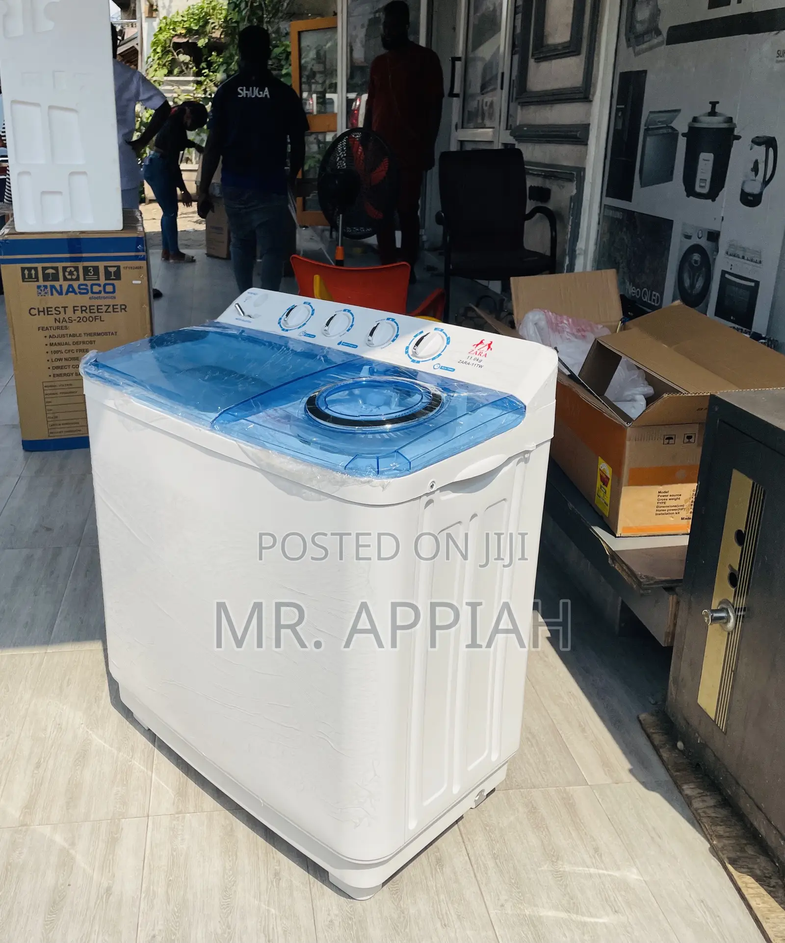 Quiet and Classic Zara 7kg Top Load Washing Machine.