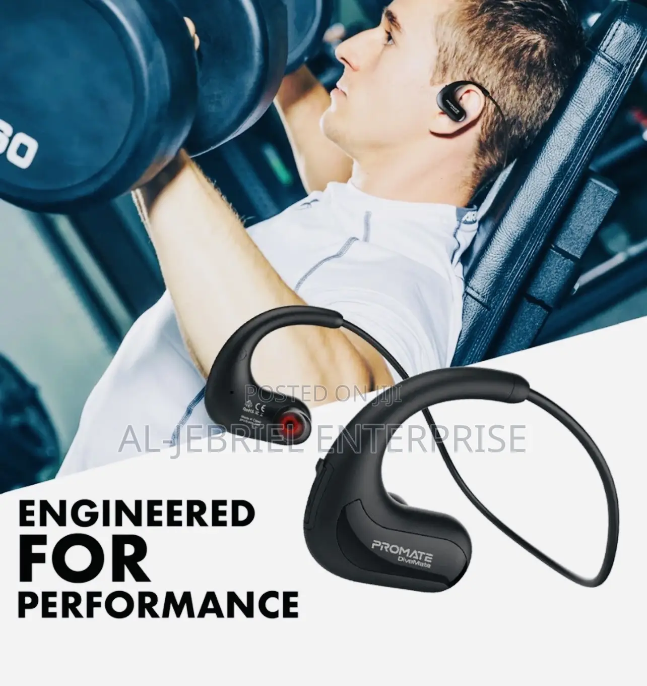 Waterproof Divemate Promate Wireless Fitness Headset