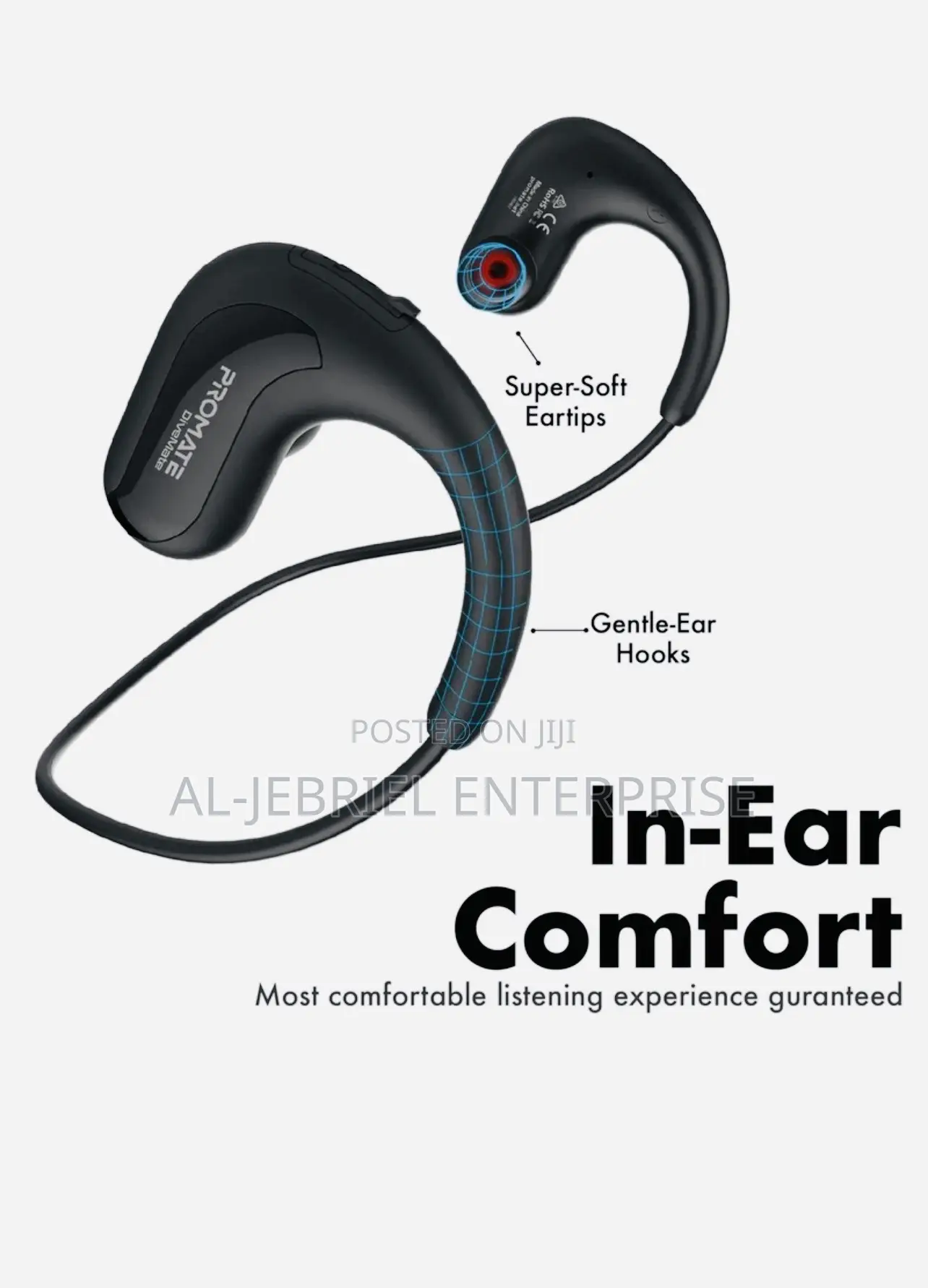 Waterproof Divemate Promate Wireless Fitness Headset