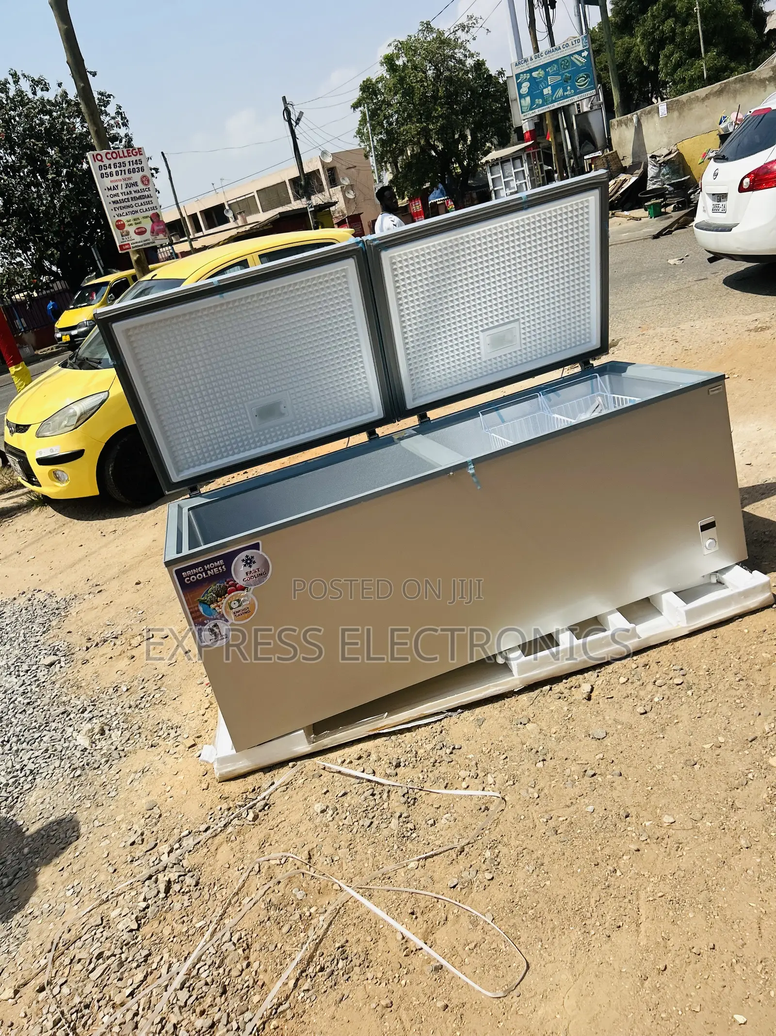 Get a New Grey Color Chest Freezer Nasco Nas-1200fl