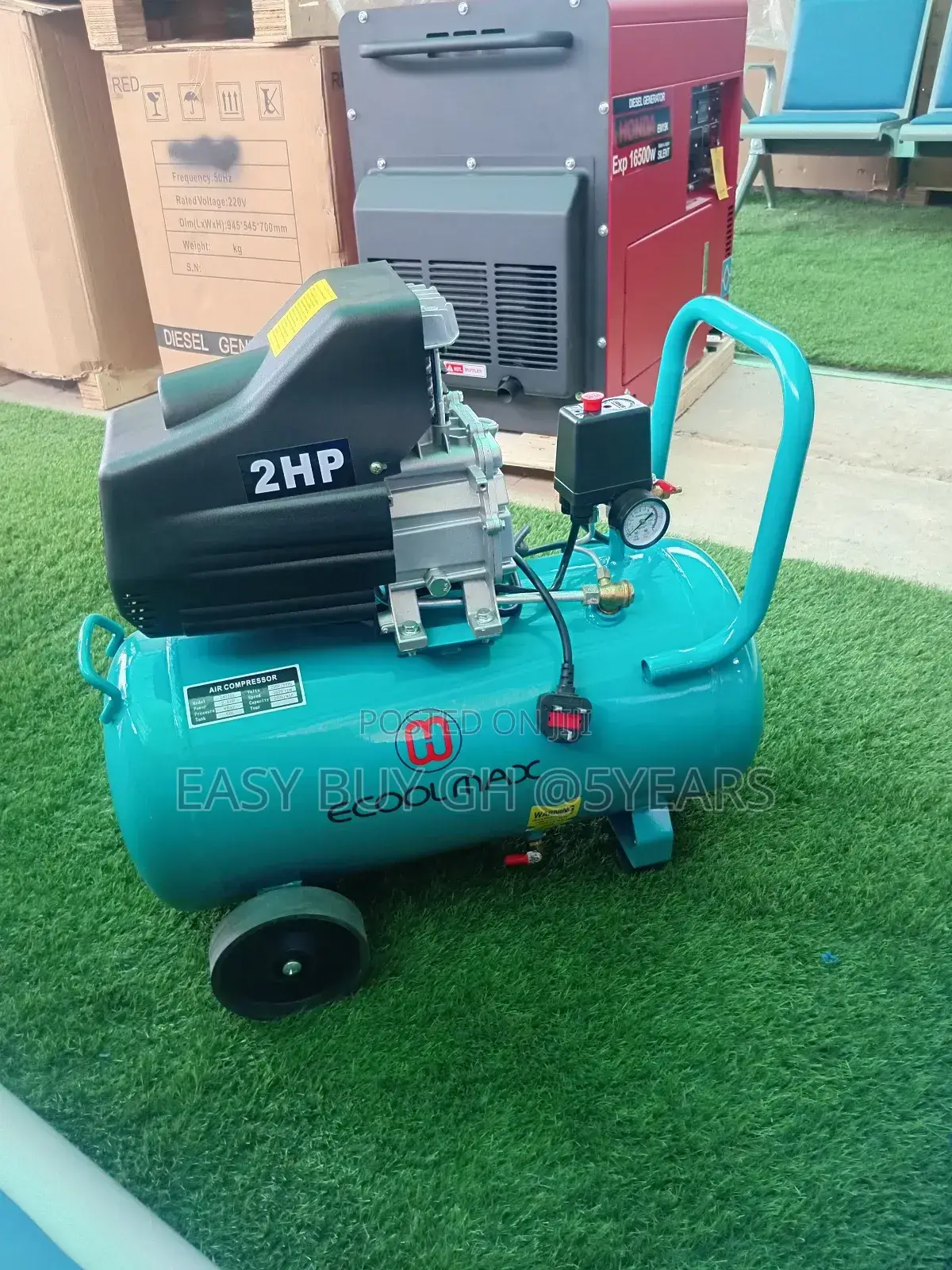 8bar Ecool Max Air Compressor 50L 2HP 2kw