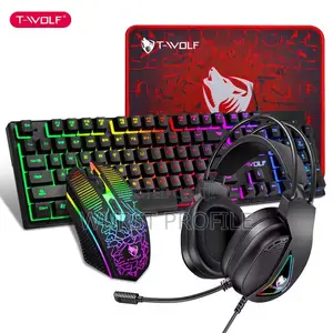 4in1 Gaming Keyboard Headset,Mouse and Mousepad