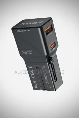30 Watts Output Promate TRIPLUG-PD18 Travel Power ADAPTER