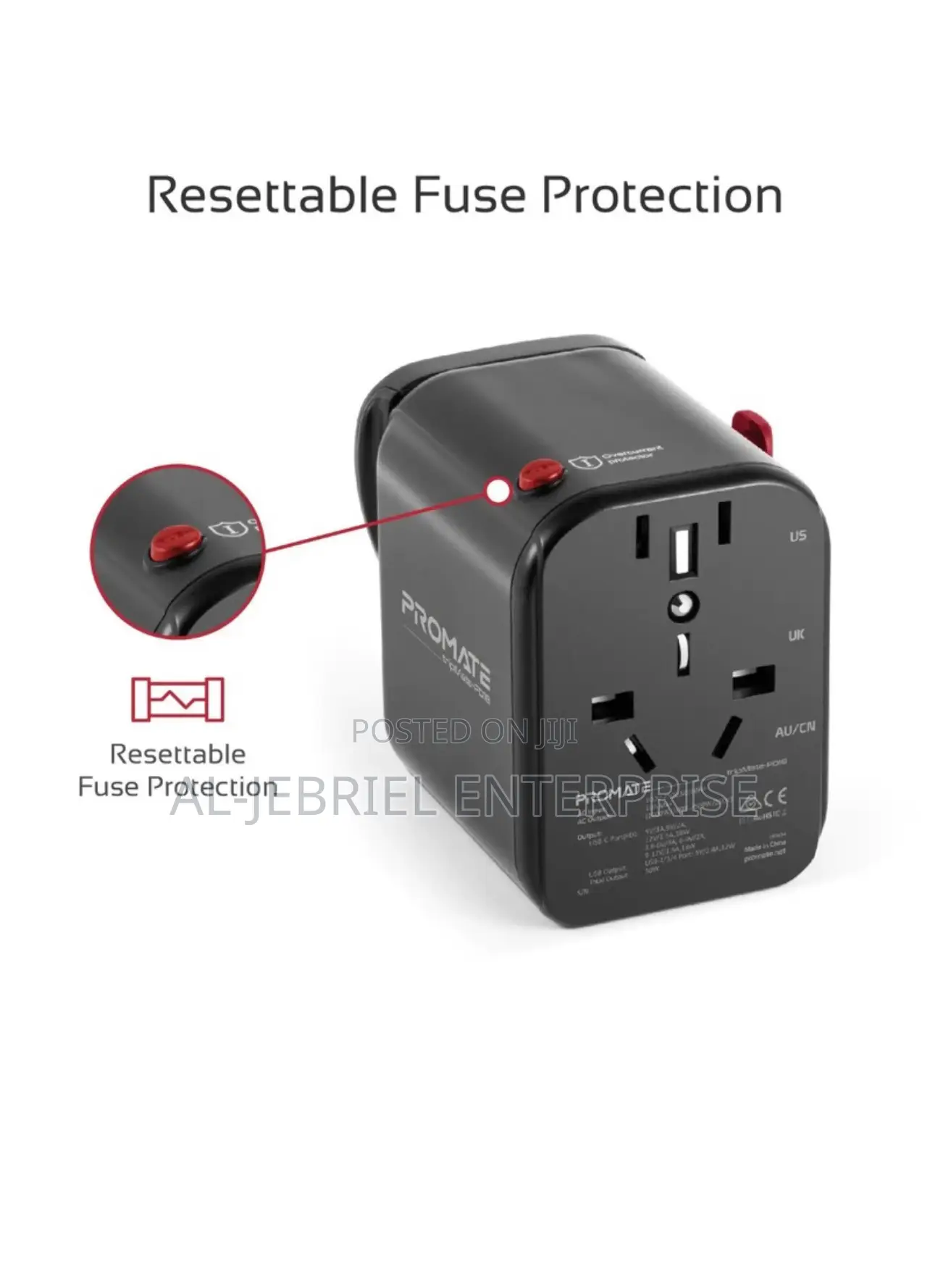 Multi-Plug TRIPMATE-PD18 Promate 30watts Travel Adapter