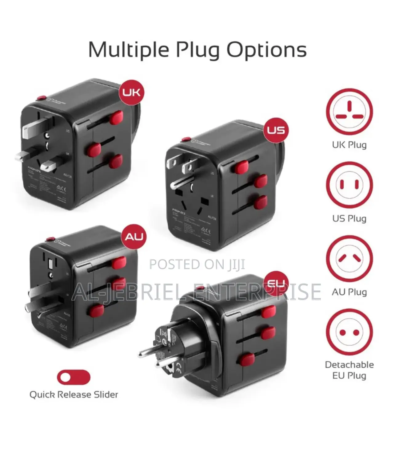 Multi-Plug TRIPMATE-PD18 Promate 30watts Travel Adapter