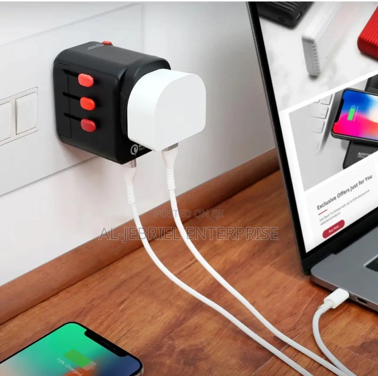 Multi-Plug TRIPMATE-PD18 Promate 30watts Travel Adapter