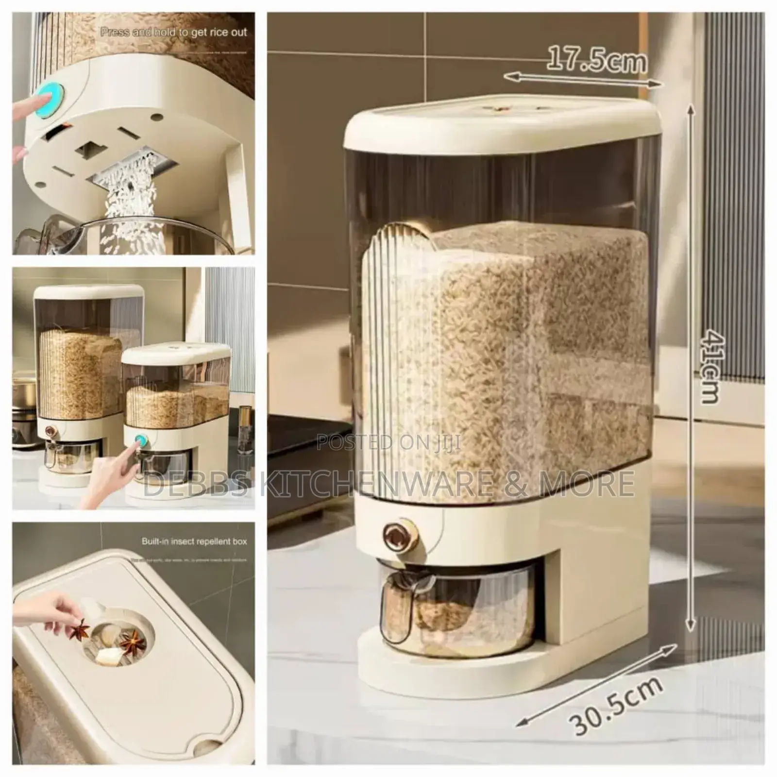 2 Pieces Multifunctional Rice Dispencer