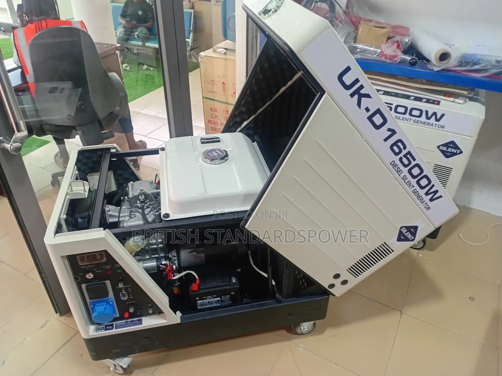 UK Model 15kva 16500watt Diesel Engine Silent Generator Hard