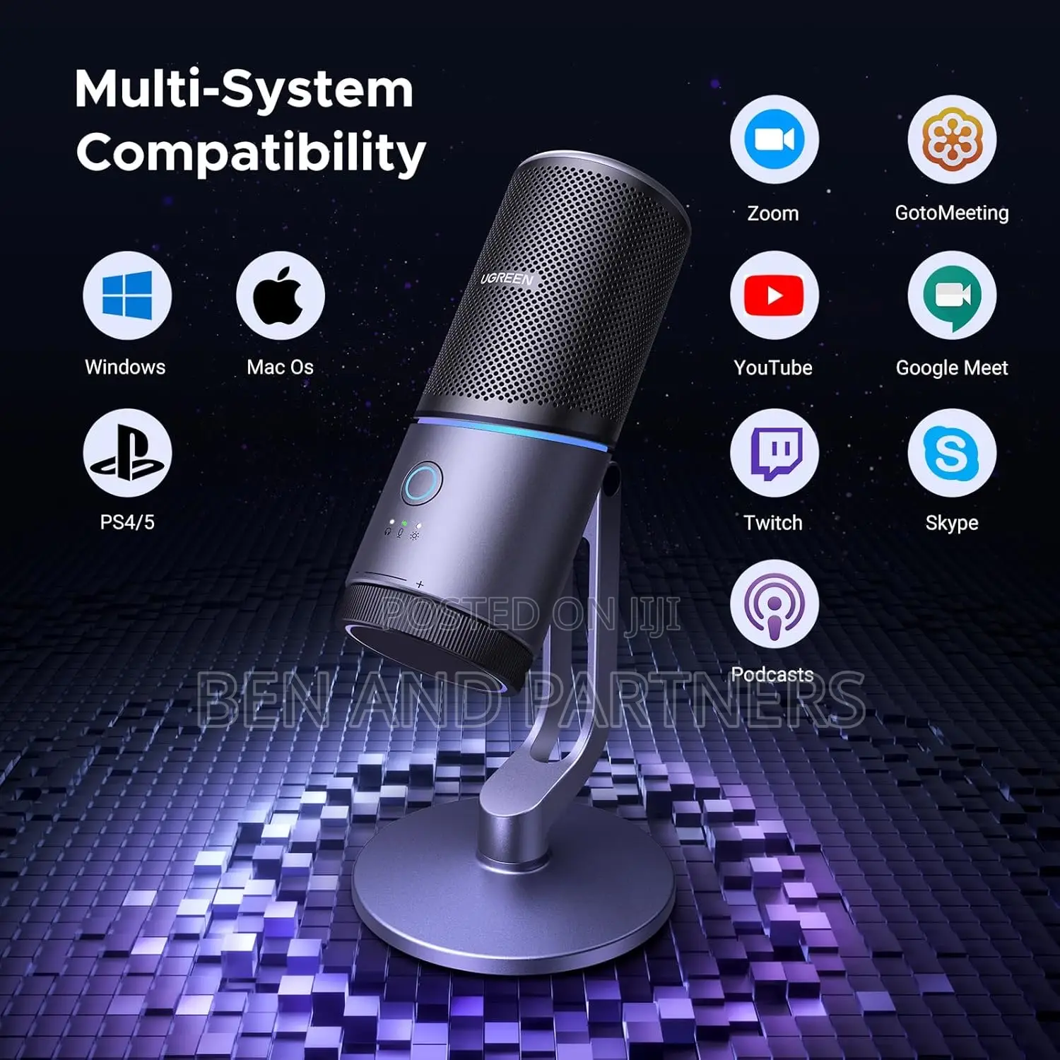 Ugreen Microphone For Gaming, Podcast, Consoles Streaming