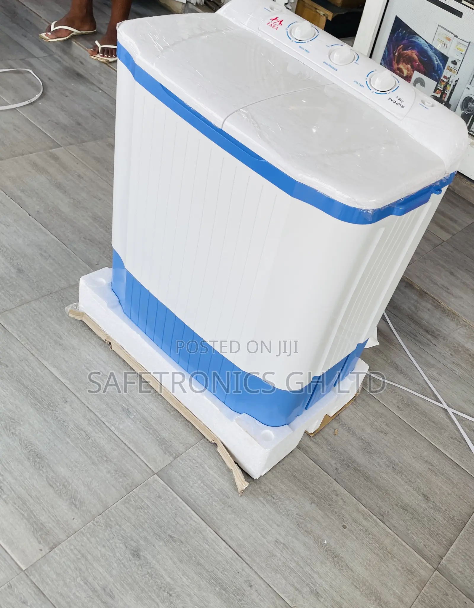 Topload Twintub Aquaspin Zara 7kg Semiauto Washingmachine