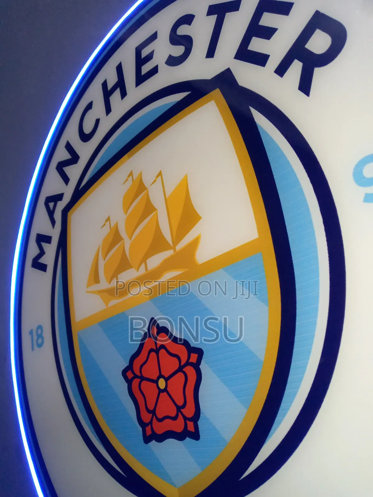 Manchester City 3d Logo Cutout