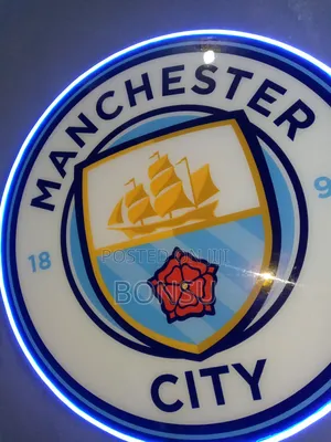 Manchester City 3d Logo Cutout