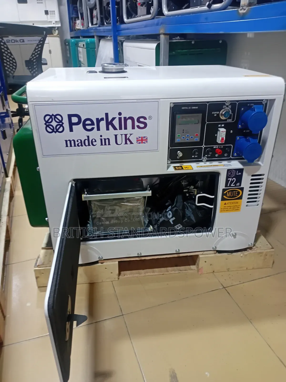 Single Phase 10kva Perkins Diesel Silent Generator 13000watt
