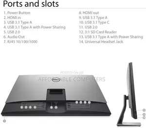 New Desktop Computer Dell Inspiron One 2205 16GB AMD Ryzen 7 SSD 512GB