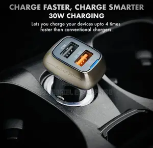 Quick Charge SCUD-30 Promate 30 Watts Dual Ports Car Charger