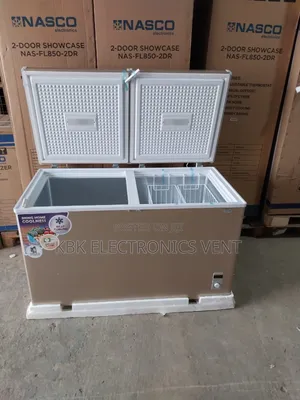Nasco 425liter Double Door Golden Freezer