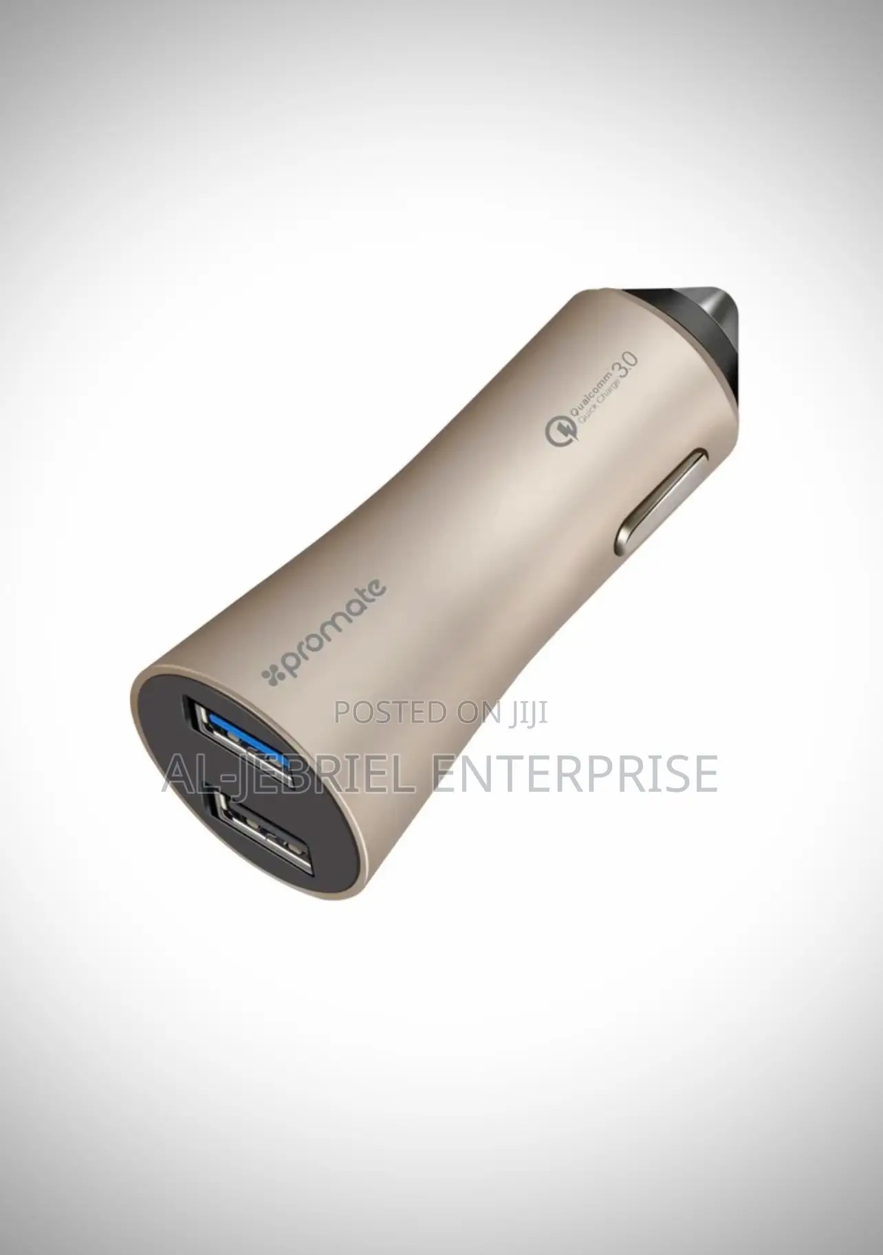 Fast Charge Promate ROBUST QC3.0 Dual USB Ports Car Charger