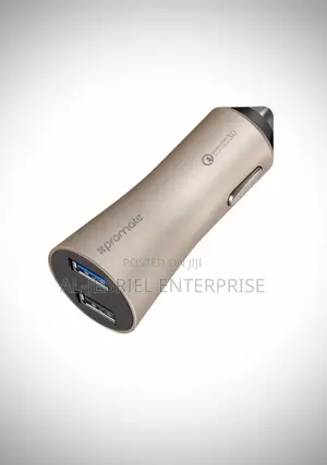 Fast Charge Promate ROBUST QC3.0 Dual USB Ports Car Charger