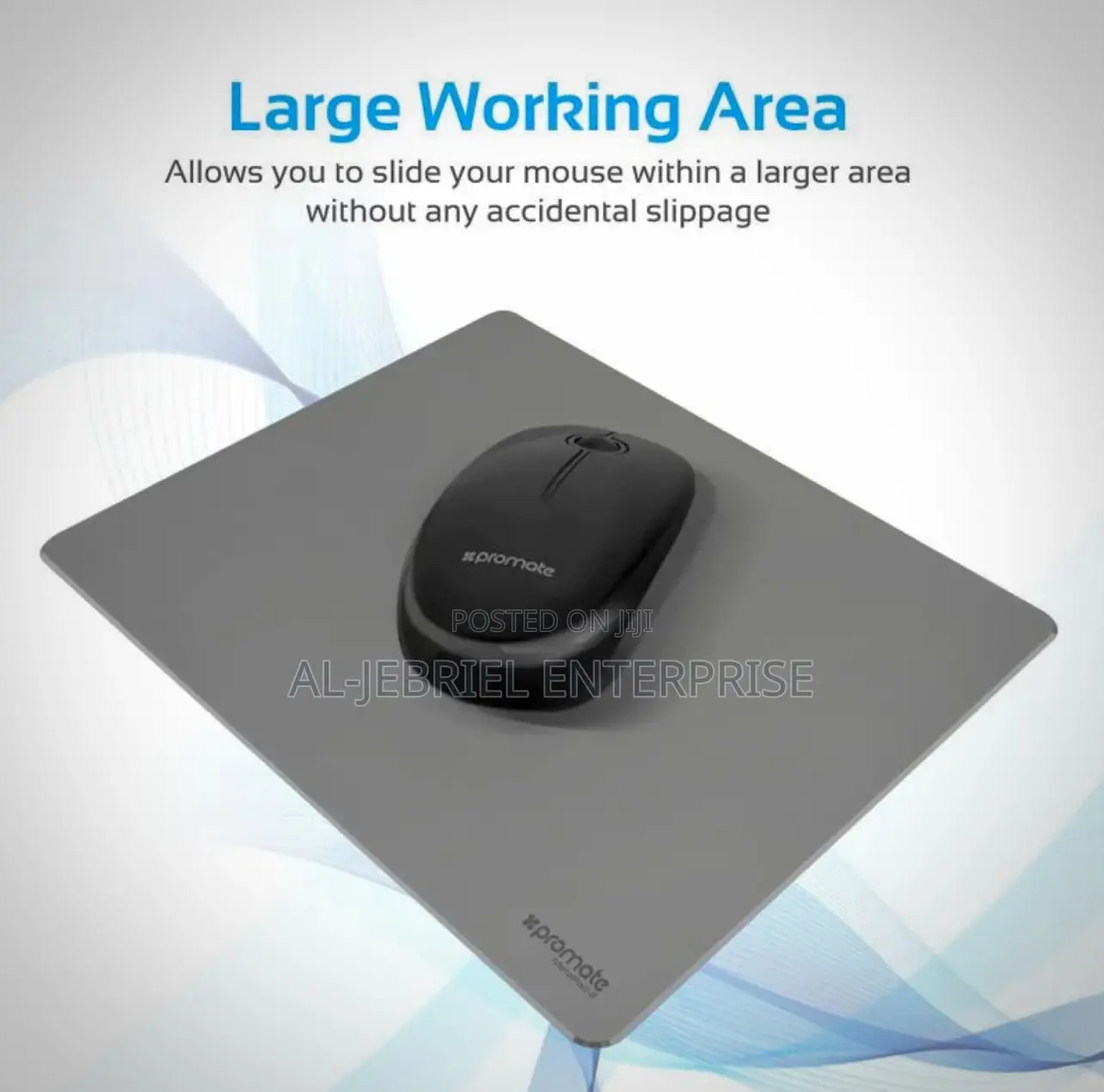 Anti-Slip Promate METAPAD-2 3mm Aluminum Mouse Pad