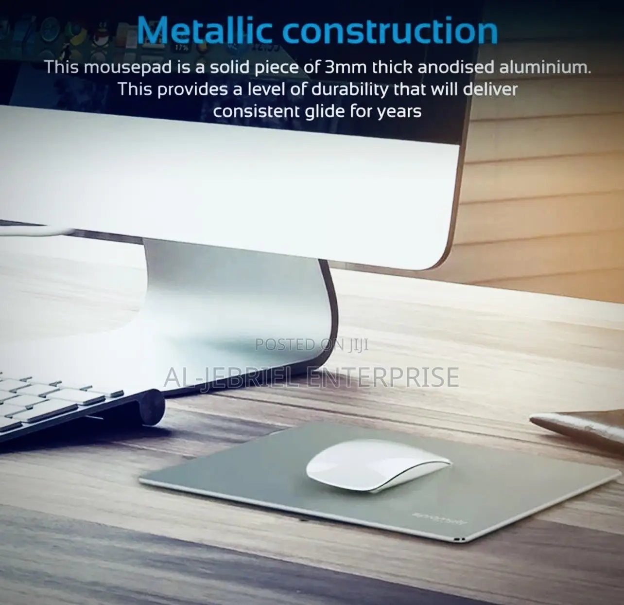 Anti-Slip Promate METAPAD-2 3mm Aluminum Mouse Pad